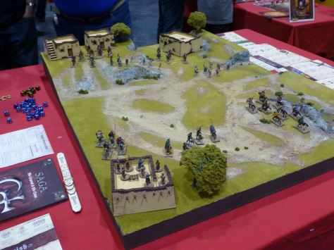 Games table for Saga: The Crescent and the Cross at Salute 2015