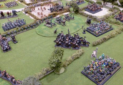 Large units of Goblins march in support of the Chaos forces