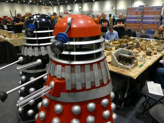 Two life sized Daleks